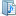 blue folder open document music playlist Icon